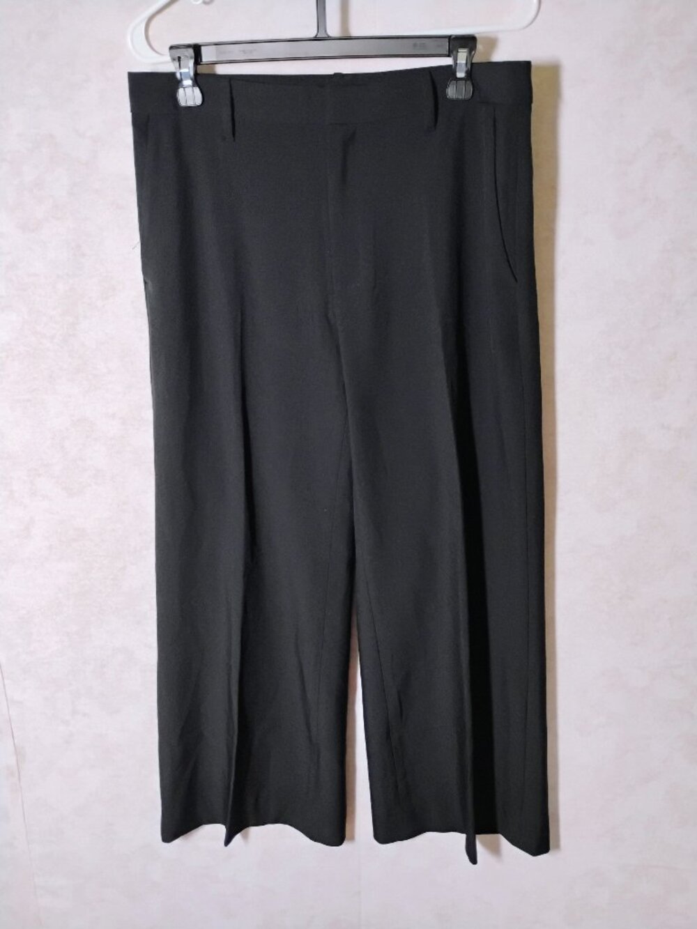 Banana Republic Black Sculpted Stretch Wide-Leg Pants size 8
